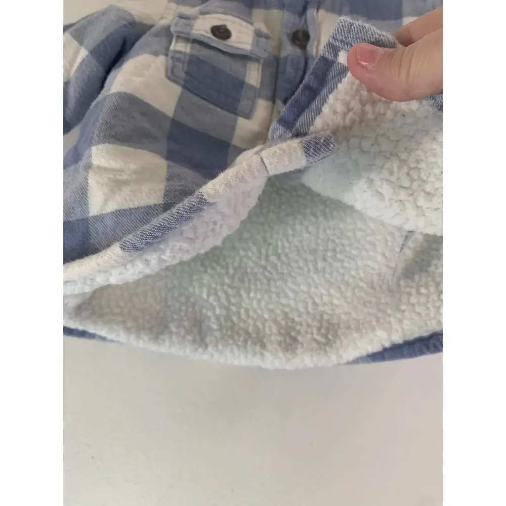 CARTER’S Boy’s Checked Sherpa Flannel Shirt / Size: 3 Months